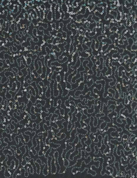 EMBROIDERED SEQUIN TULLE - IVORY